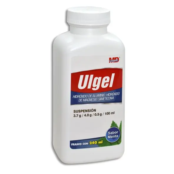 ULGEL DIMETICONA / HIDROXIDO DE ALUMINIO/ HIDROXIDO DE MAGNESIO 360 ML  4/3.7/.5G/ SUSP