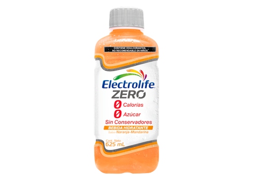 [7502268541477] ELECTROLIFE ZERO SABOR NARANJA-MANDARINA, 625 ML.