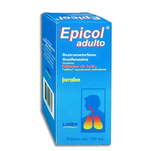 [637420440835] EPICOL ADULTO DEXTROMETORFANO GUAIFENESINA SOLUCIÓN 120 M