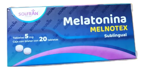 [7502274792115] MELNOTEX MELATONINA SL 5MG C/20 TAB